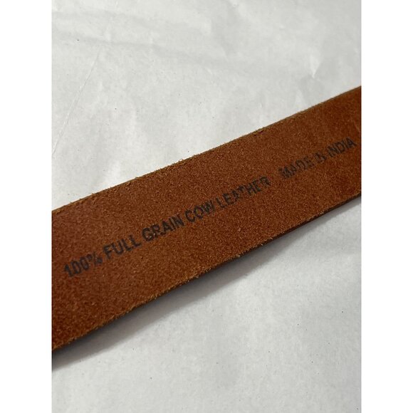 Levis Mens Brown Leather Belt Size 32 - Picture 7 of 8